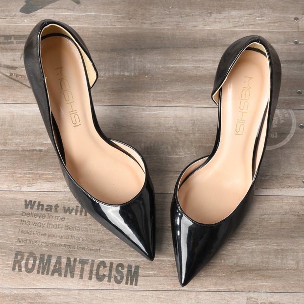 black patent high heels size 5
